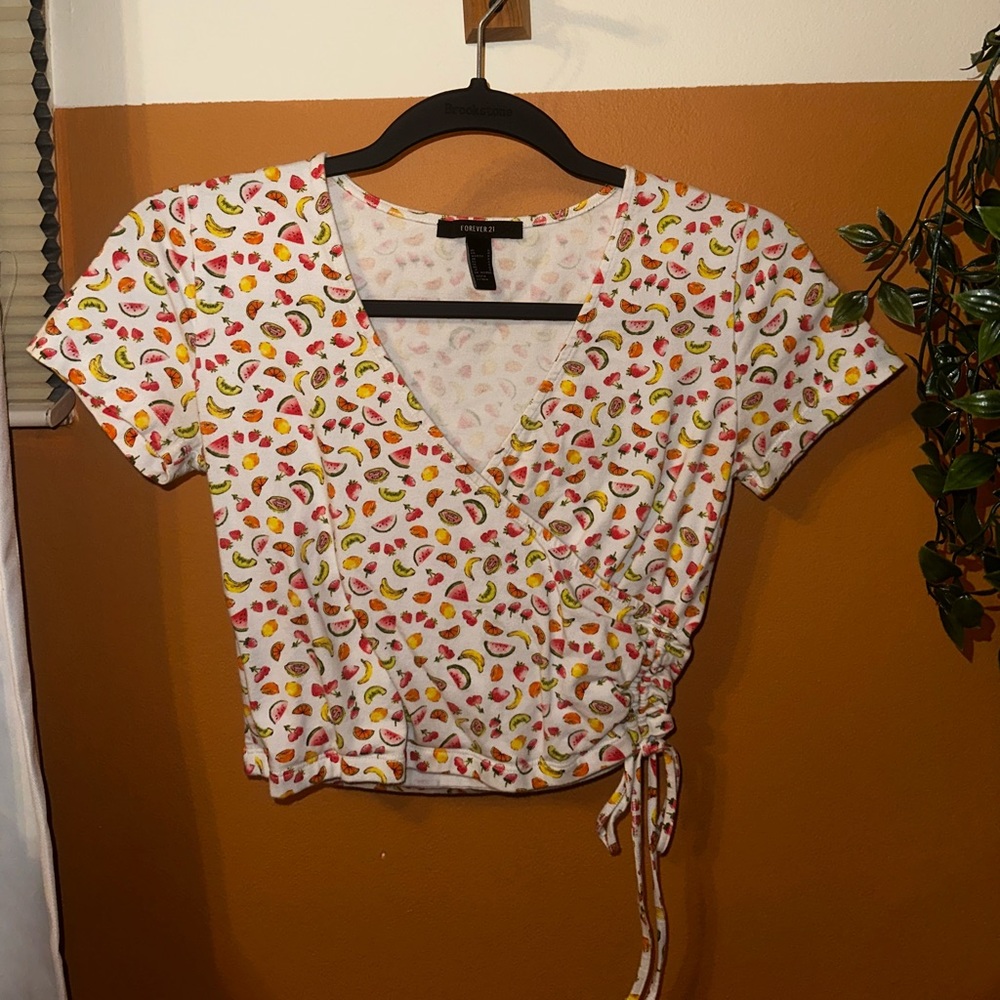 Fruit wrap shirt